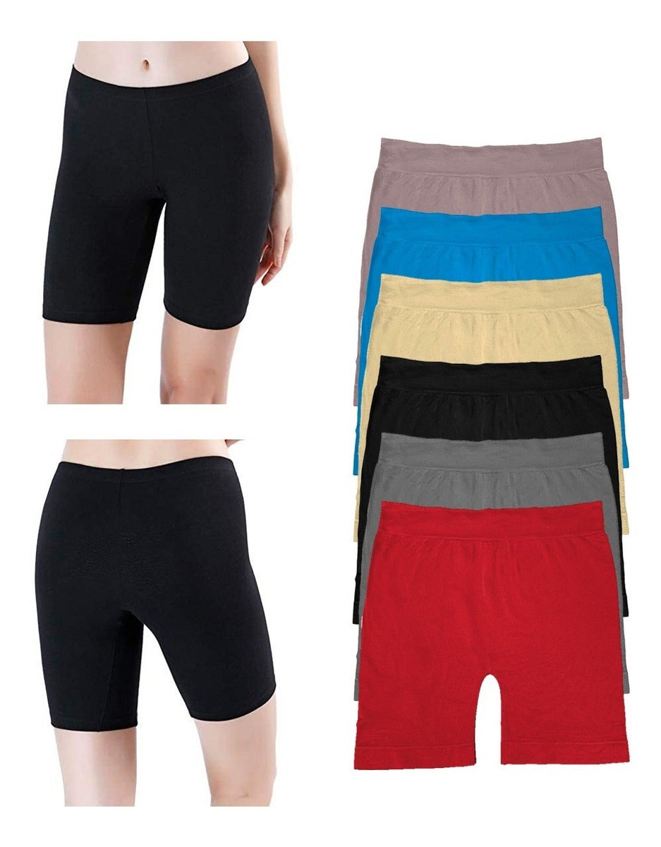 Boxer Largo Dama Microfibra, Paquete De 6 Piezas, 6 Colores