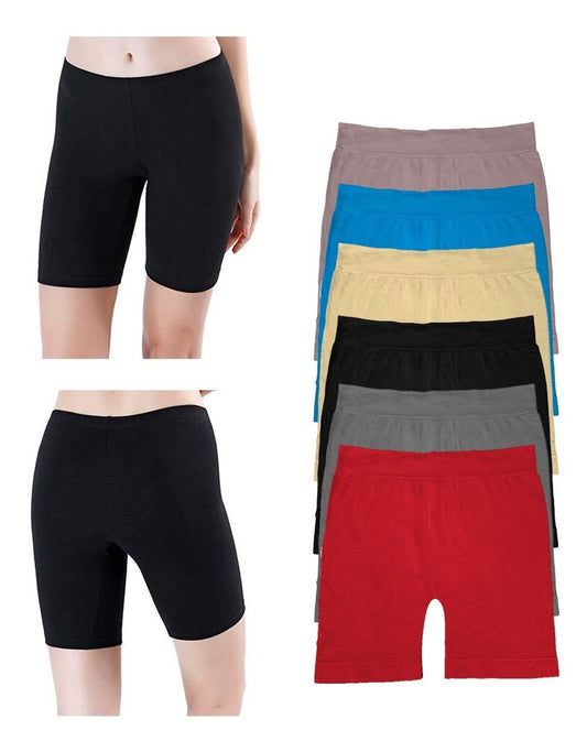 Boxer Largo Dama Microfibra, Paquete De 6 Piezas, 6 Colores