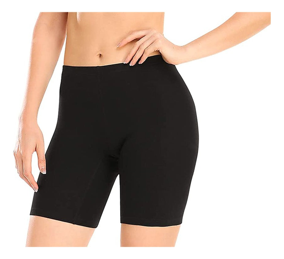 Boxer Largo Dama Licra, Pack Con Pzas 2nude/2negros/2bcos