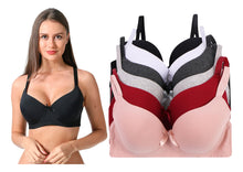 Cargar imagen en el visor de la galería, 6 Brasieres Pack Con 6 Colores Diferentes Copa B, C, D Y Dd
