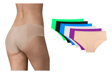 Cargar imagen en el visor de la galería, Pantaleta Sin Costuras (invisible) Pack 6 Pzas 3negro/3camel
