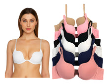 Cargar imagen en el visor de la galería, 6 Brasieres Pack Con 6 Colores Diferentes Copa B, C, D Y Dd

