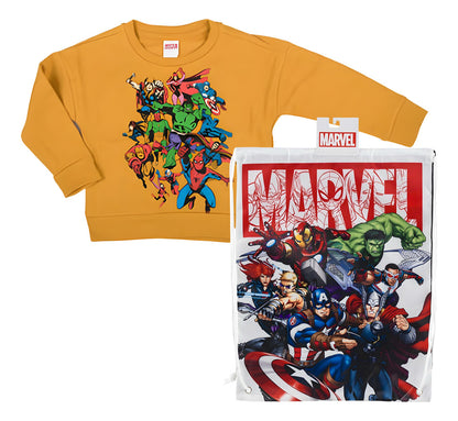 Set De Sudadera Y Mochila Tipo Morral De Avengers