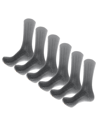Pack con 6 pares de Calcetines Escolares Juveniles Para Hombre Talla 14 A 19 Años