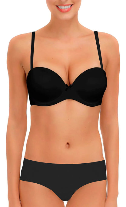 Coordinado 1 Set De Brasier Y Panty Sin Costuras, Invisibles