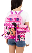 Cargar imagen en el visor de la galería, Set De Mochila Con Lonchera, Llavero, Bote  Y Clip De Tu Personaje Favorito
