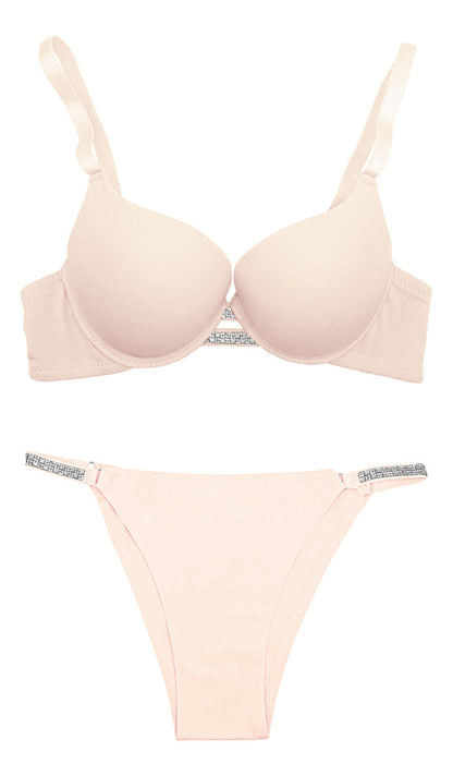 Coordinado 1 Set De Brasier Y Panty Sin Costuras, Invisibles