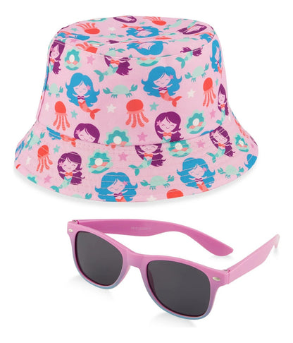 Set De Sombrero Y Lentes De Sol Para Bebé Rosa 0-3 Años 85697