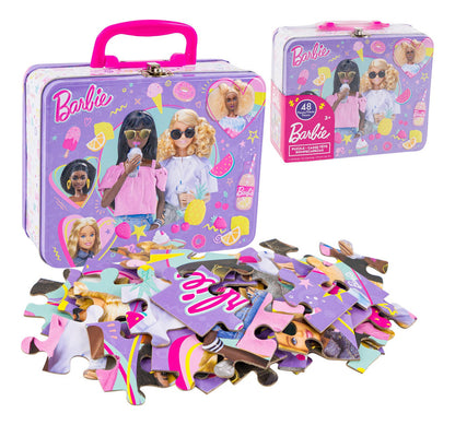 Lonchera Con Rompecabezas 48 Pzas Diferentes Personajes Violeta Barbie 83268