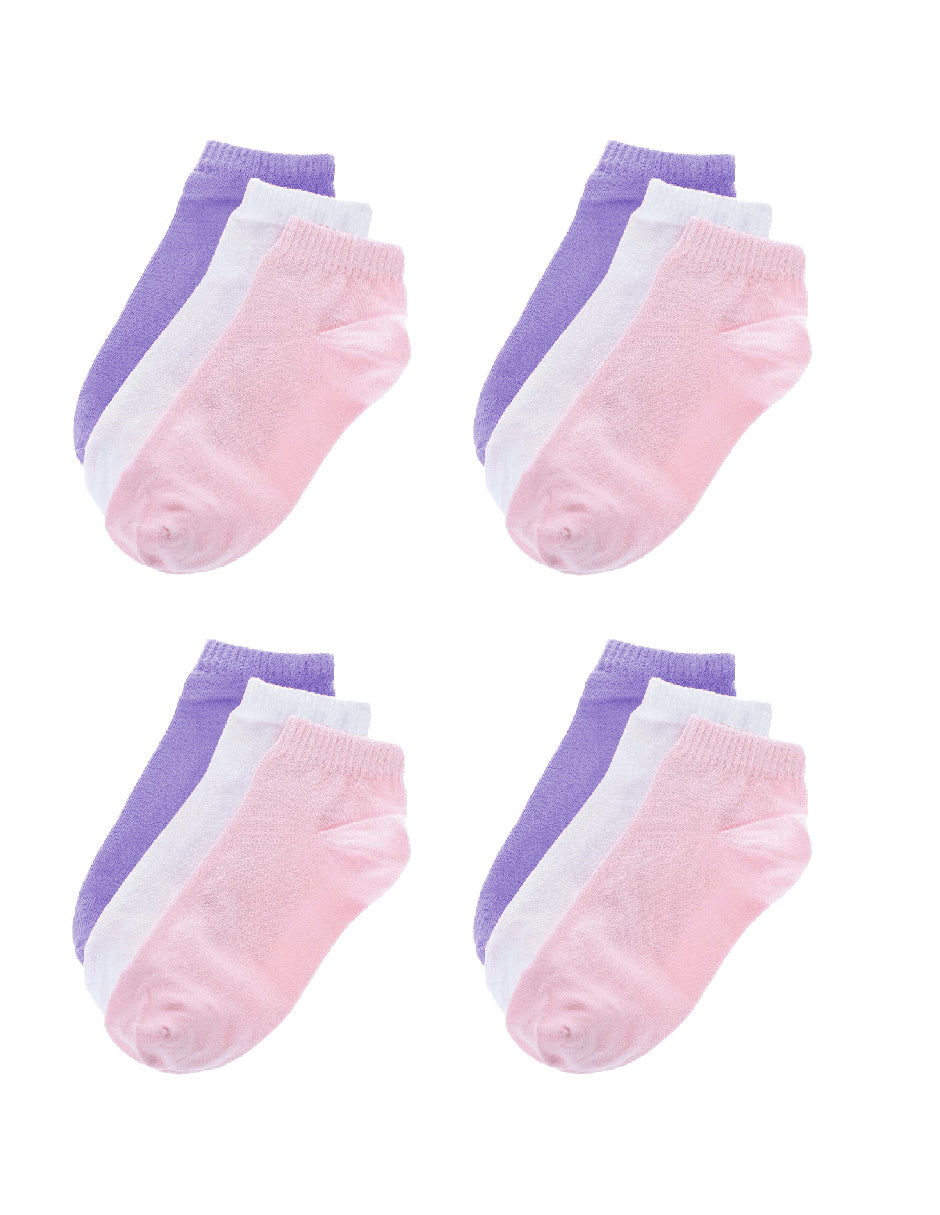 Pack Con 12 Pares Calcetas o Calcetín Escolar Infantil Lisos De Algodón PROMO