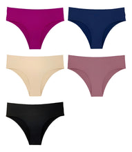 Cargar imagen en el visor de la galería, Pantaleta Sin Costuras (invisible) Pack 6 Pzas 3negro/3camel
