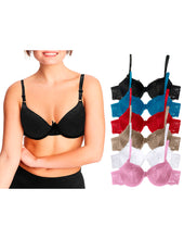 Cargar imagen en el visor de la galería, Brassier Con Encaje, Pack 6 Piezas / 6 Colores
