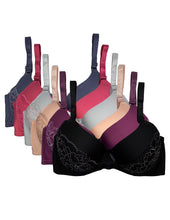 Cargar imagen en el visor de la galería, Brassier Copa Doble Dd, Paquete 6 Pzas, Colores Basicos 5209
