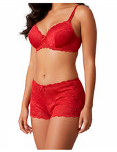 Cargar imagen en el visor de la galería, Conjunto Sexy De Brasier Y Cachetero De Encaje
