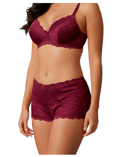 Conjunto Sexy De Brasier Y Cachetero De Encaje
