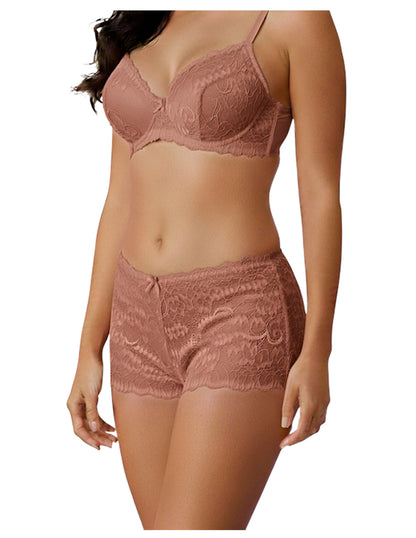 Conjunto Sexy De Brasier Y Cachetero De Encaje