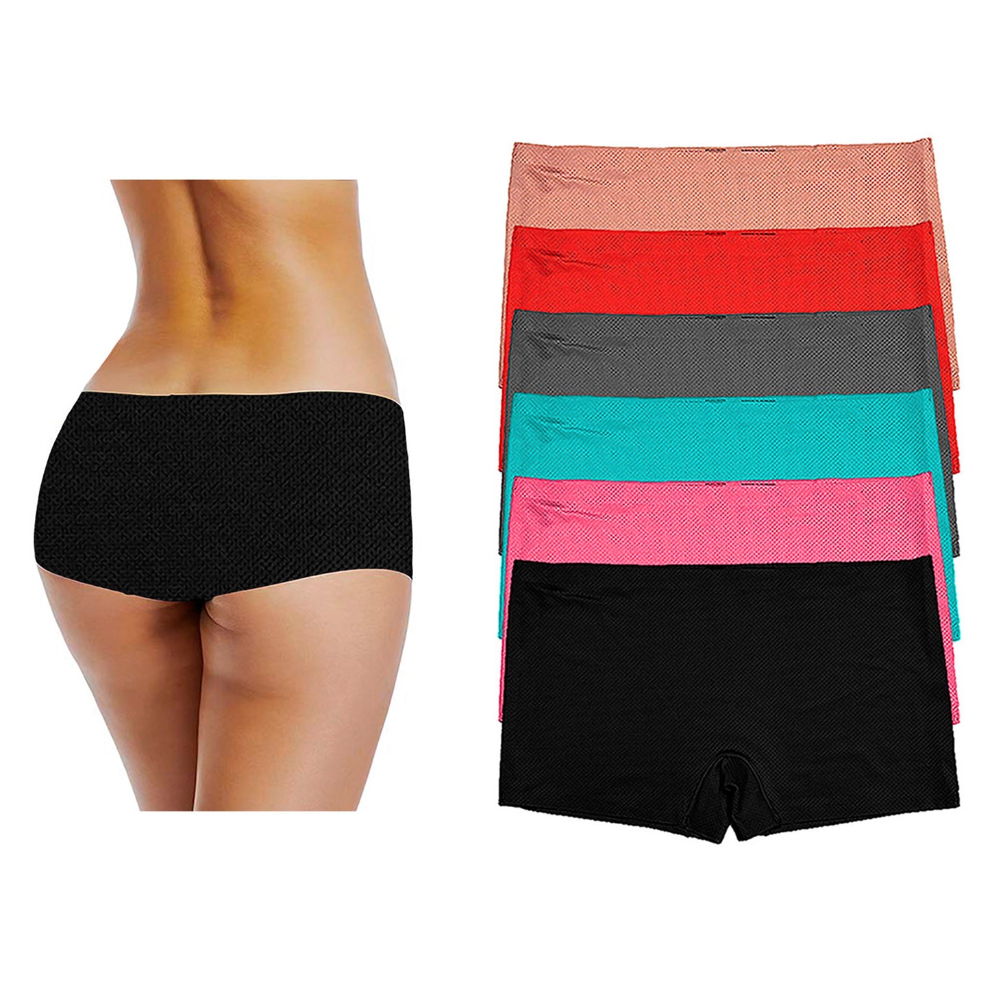 Boxer Sin Costuras (invisible) Pack 6 Pzas Difer Colores