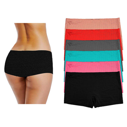Boxer Sin Costuras (invisible) Pack 6 Pzas Difer Colores
