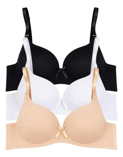 Pack 3 Brasier Push Up o Doble Push Aumenta Hasta 2 Tallas