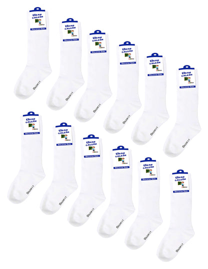Pack Con 12 Pares de Calcetines Escolares de Algodón para Niño