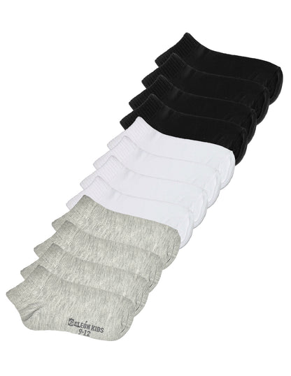Pack Con 12 Pares de Calcetines Escolares de Algodón para Niño