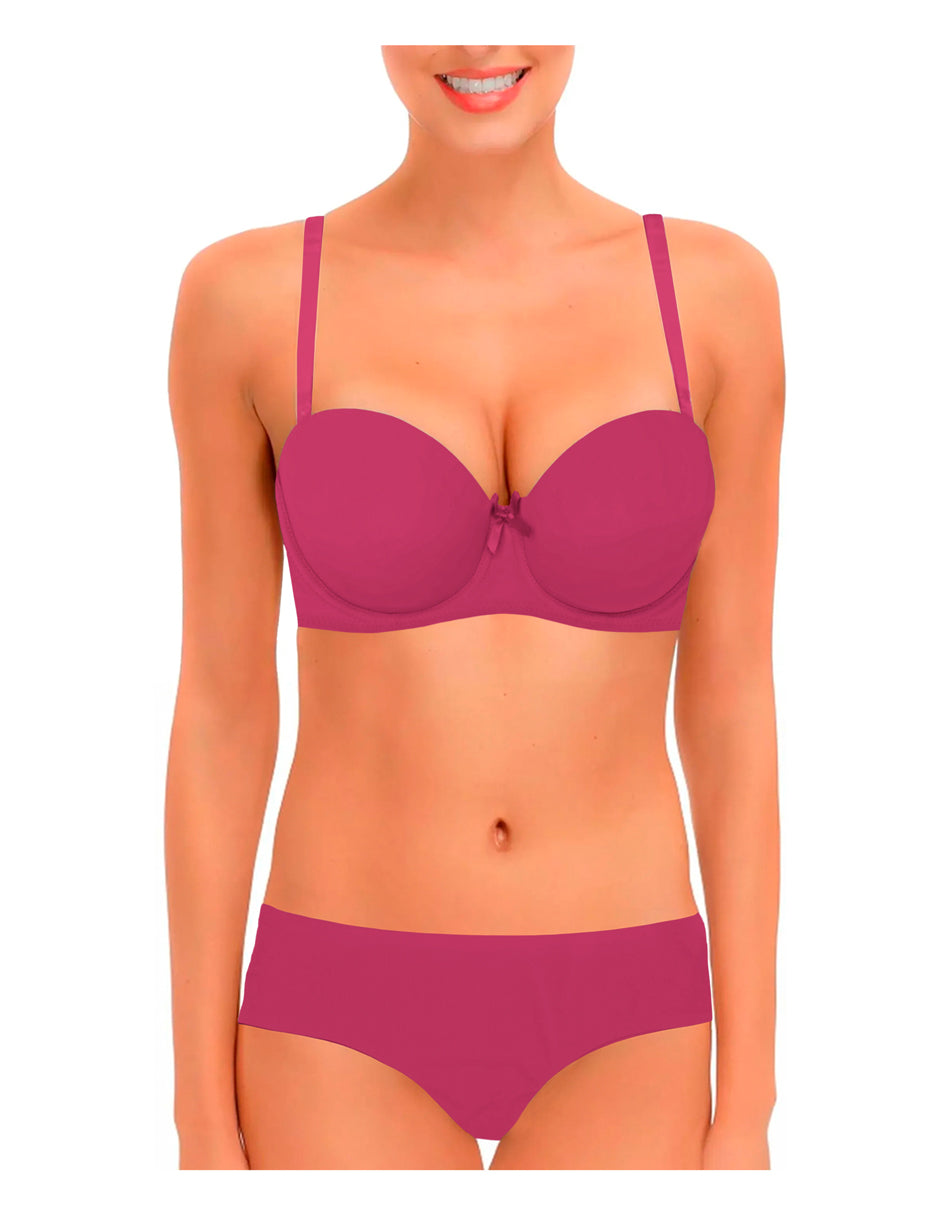 Coordinado 1 Set De Brasier Y Panty Sin Costuras, Invisibles