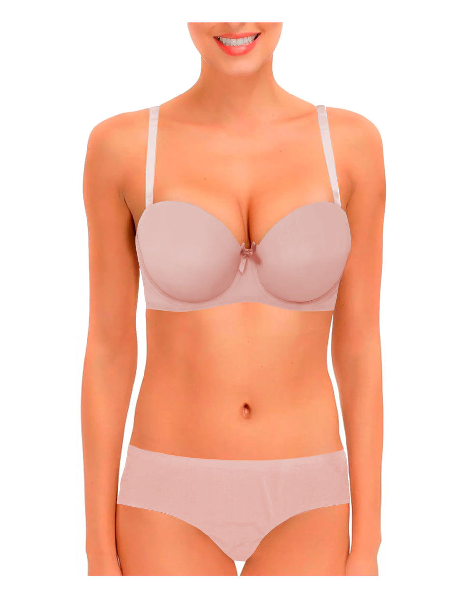 Coordinado 1 Set De Brasier Y Panty Sin Costuras, Invisibles
