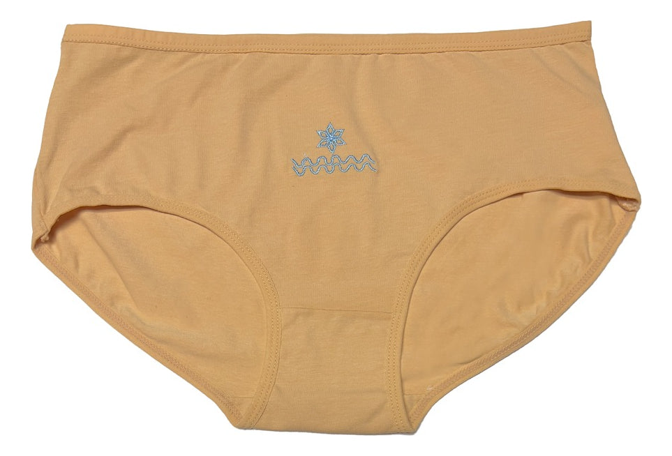 Paquete con 6 Pantaletas Completa De Algodón, Pack Con 6 Colores diferentes