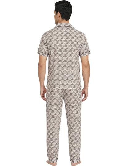 Pijama Franela Hombre Conjunto Camisa Y Pantalón
