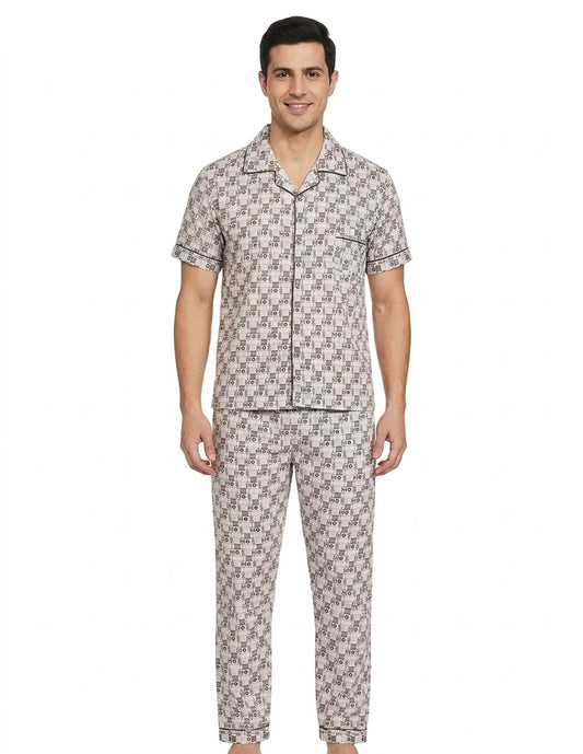 Pijama Franela Hombre Conjunto Camisa Y Pantalón