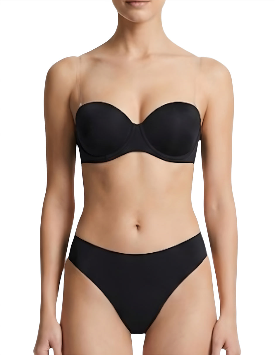 Conjunto De Brasier Strapless Y Panty Sin Costuras