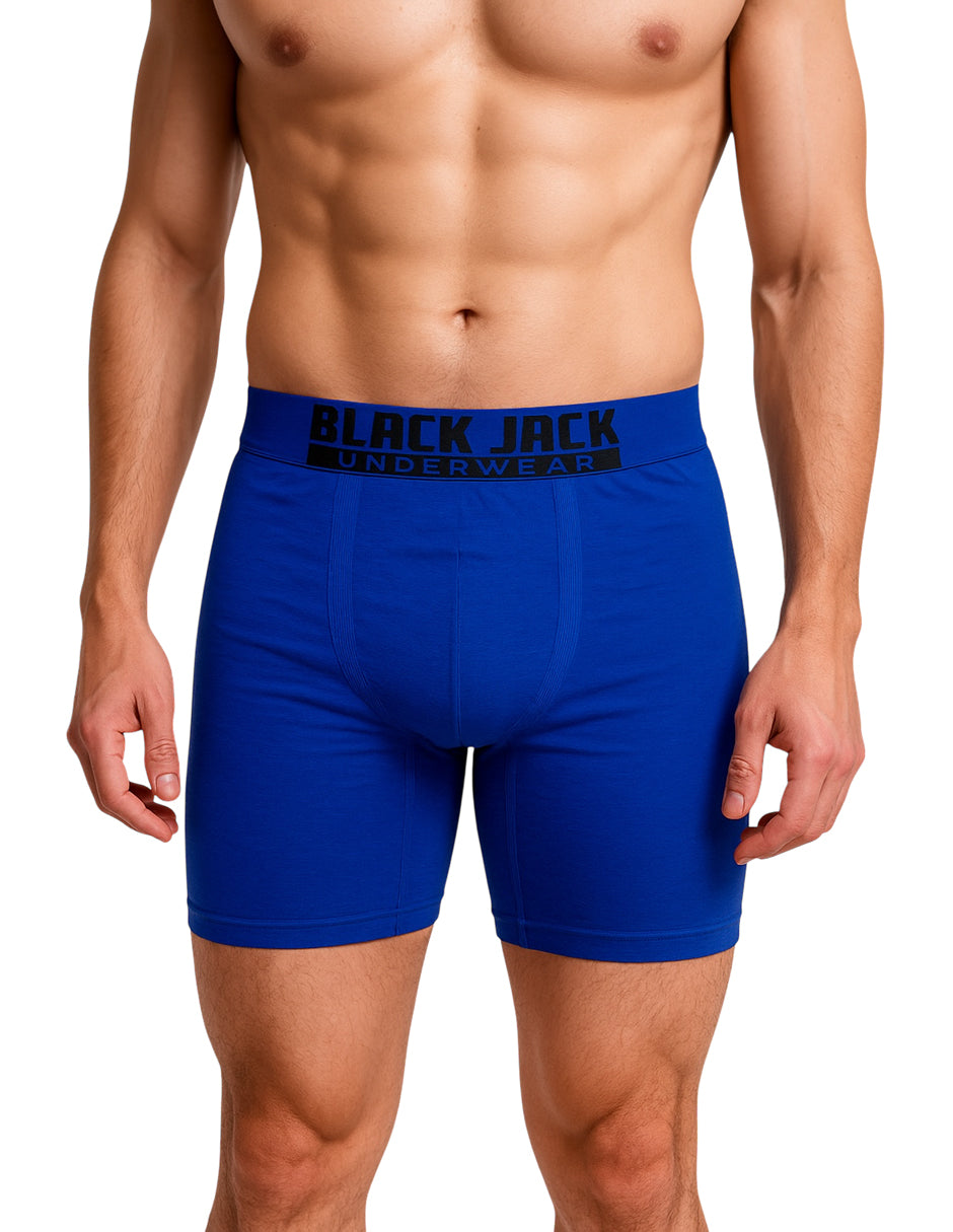 Boxer Largo Biker Microfibra Hombre, Paquete De 6 Pzas