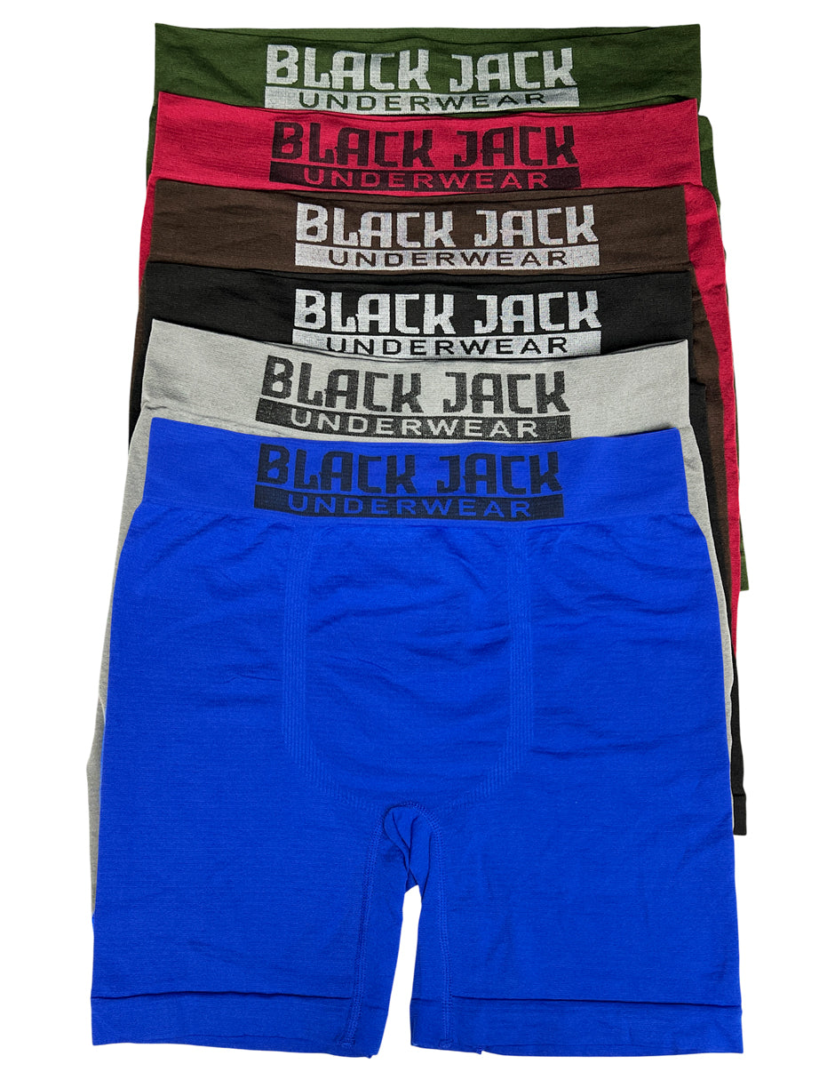 Boxer Largo Biker Microfibra Hombre, Paquete De 6 Pzas