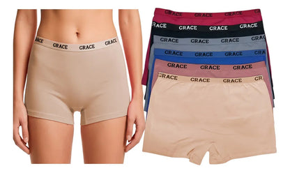 Paquete Con 6 Pantaletas Completa De Algodón