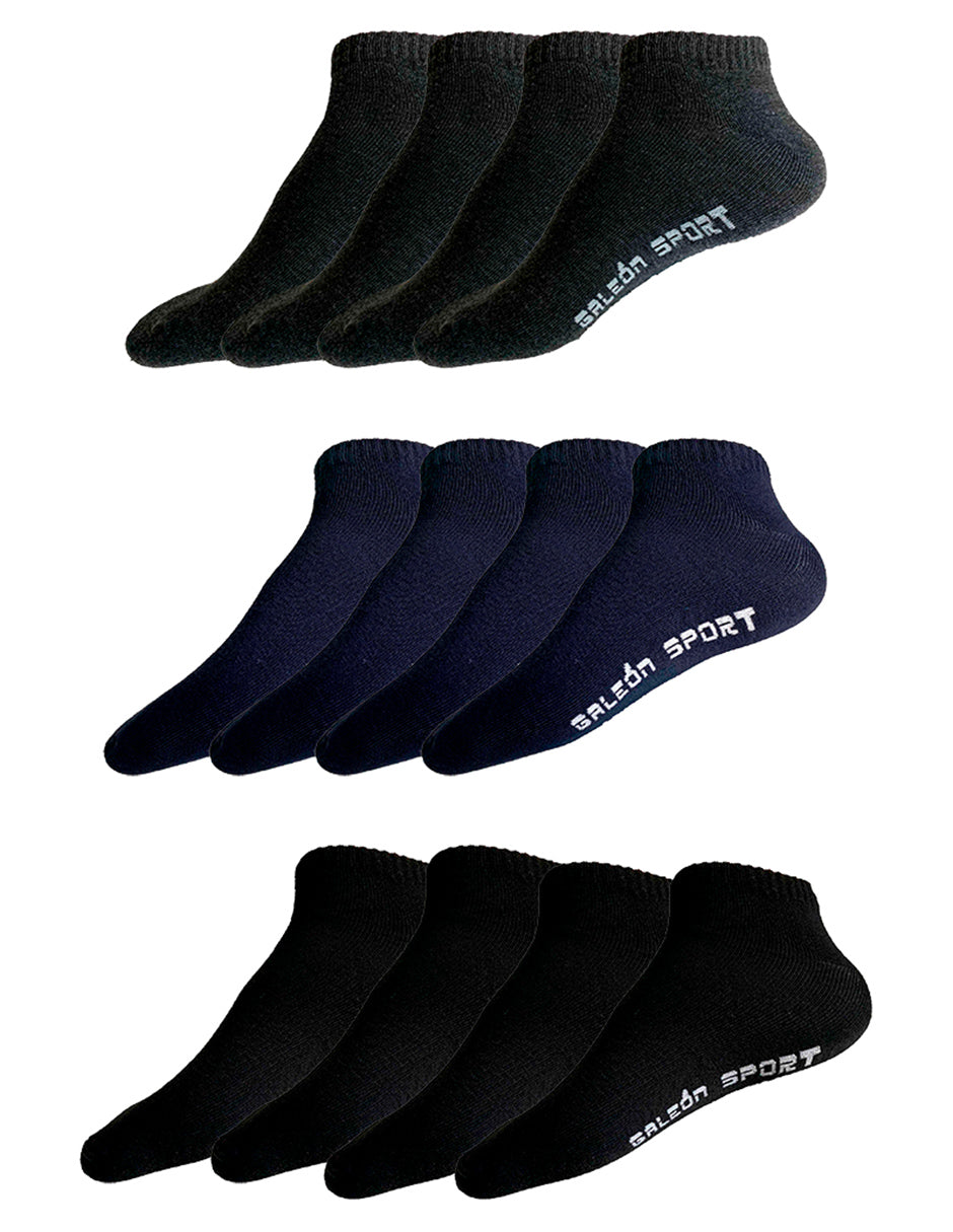 Paquete con 12 pares de Tin Deportivo De Algodón Unisex