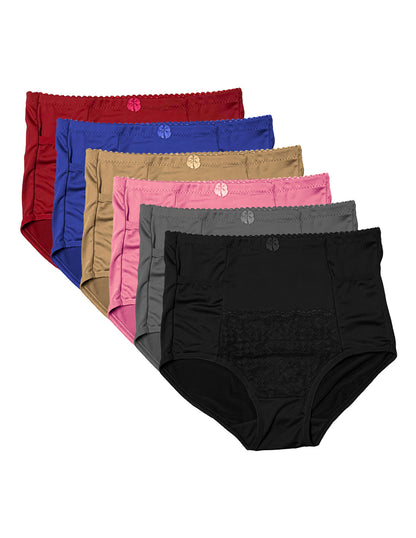 Paquete con 6 Pantaletas Con Cierre O Bolsas con 6 Colores Diferentes