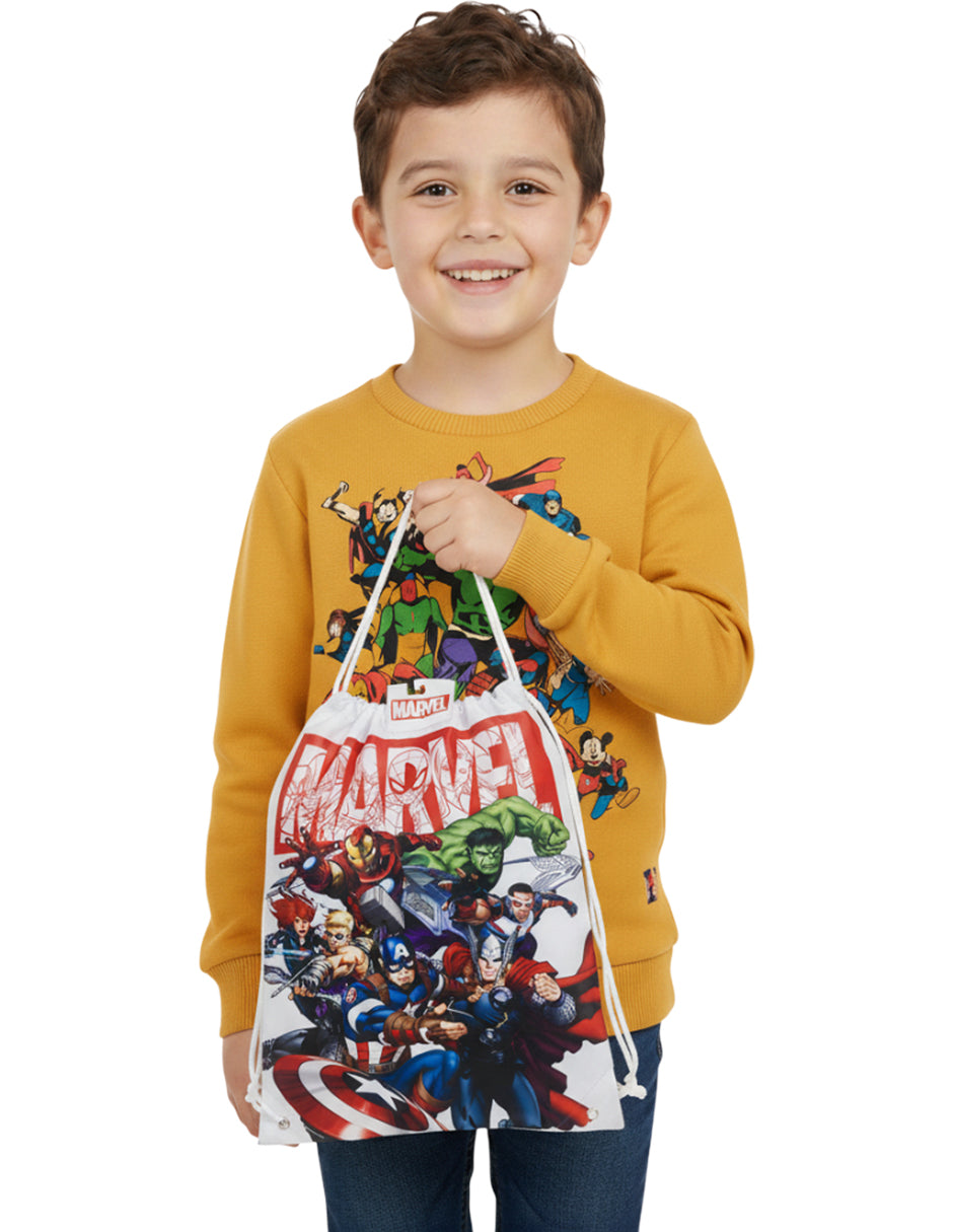Set De Sudadera Y Mochila Tipo Morral De Avengers