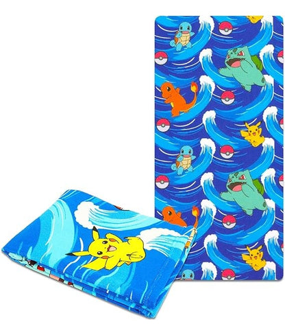 Toalla De Baño Infantil De Tu Personaje Favorito Azul Pokemon 98752