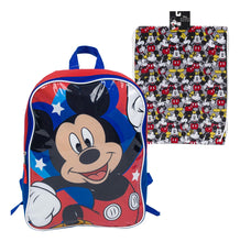 Cargar imagen en el visor de la galería, Set De Mochila Infantil Con Morral Mickey Minnie Mouse
