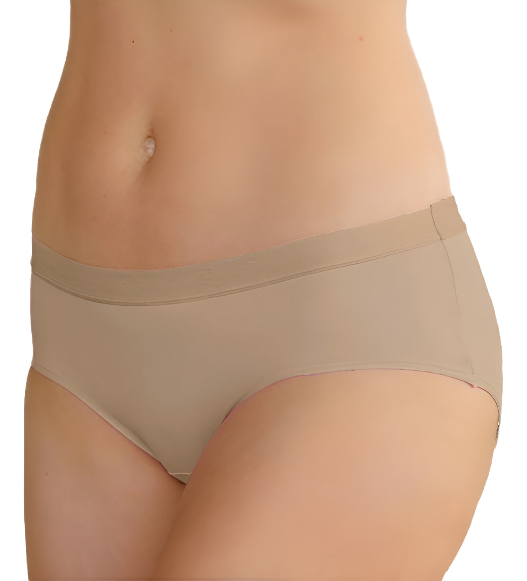 Pantaleta Sin Costuras (invisible) Pack 6 Pzas 3negro/3camel