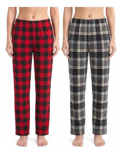 Set De 2 Pantalones De Pijama Para Dama, Suaves Y Cómodos