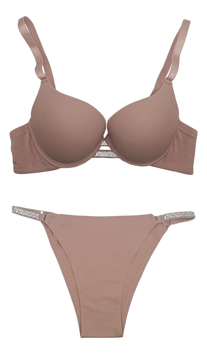 Coordinado 1 Set De Brasier Y Panty Sin Costuras, Invisibles