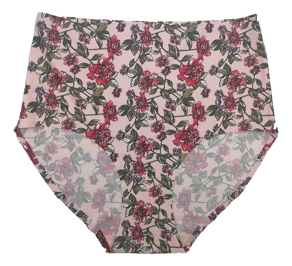 Pantaleta Alta Sin Costuras Pack 3pzas Negra/nude/blanco