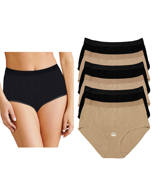 Pantaleta Completa De Algodón, Pack Con 6 Pantaletas