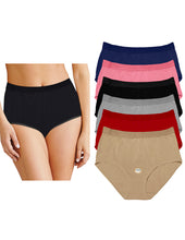 Cargar imagen en el visor de la galería, Pantaleta Completa De Algodón, Pack Con 6 Pantaletas
