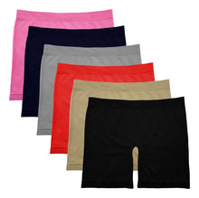 Cargar imagen en el visor de la galería, Boxer Largo Licra Niña, Pack 6 Piezas, 6 Diferentes Colores
