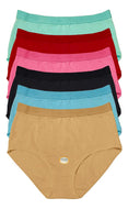 Pantaleta Tallas Extras 40-52, Paq 6 Pzas En 6 Difer Colores