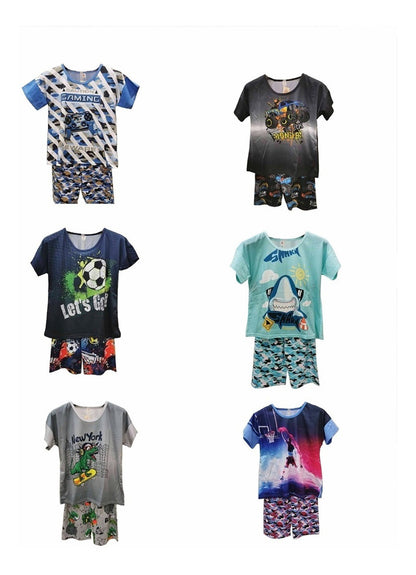 Pijama De Niño De Moda Diferentes Diseños Set  De 2 Piezas