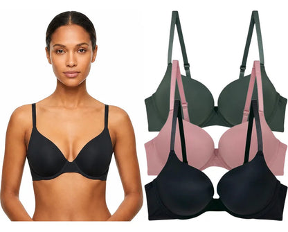 Pack 3 Brasier Push Up o Doble Push Aumenta Hasta 2 Tallas