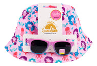 Set De Sombrero Y Lentes De Sol Para Bebé Rosa 0-3 Años 85697